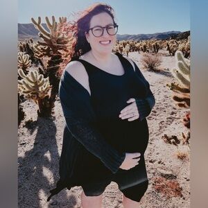 Time And Tru Maternity Women’s Black Tiered Sleeveless Midi Dress Size‎ XL